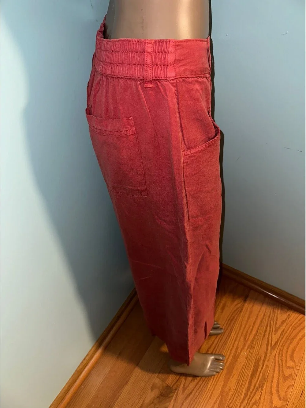 C&C California Red Coral Relaxed Fit Casual Women's Pants M